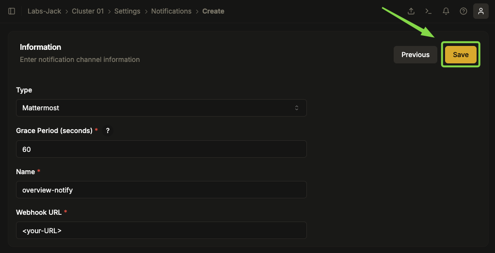 Configuração de Notificações