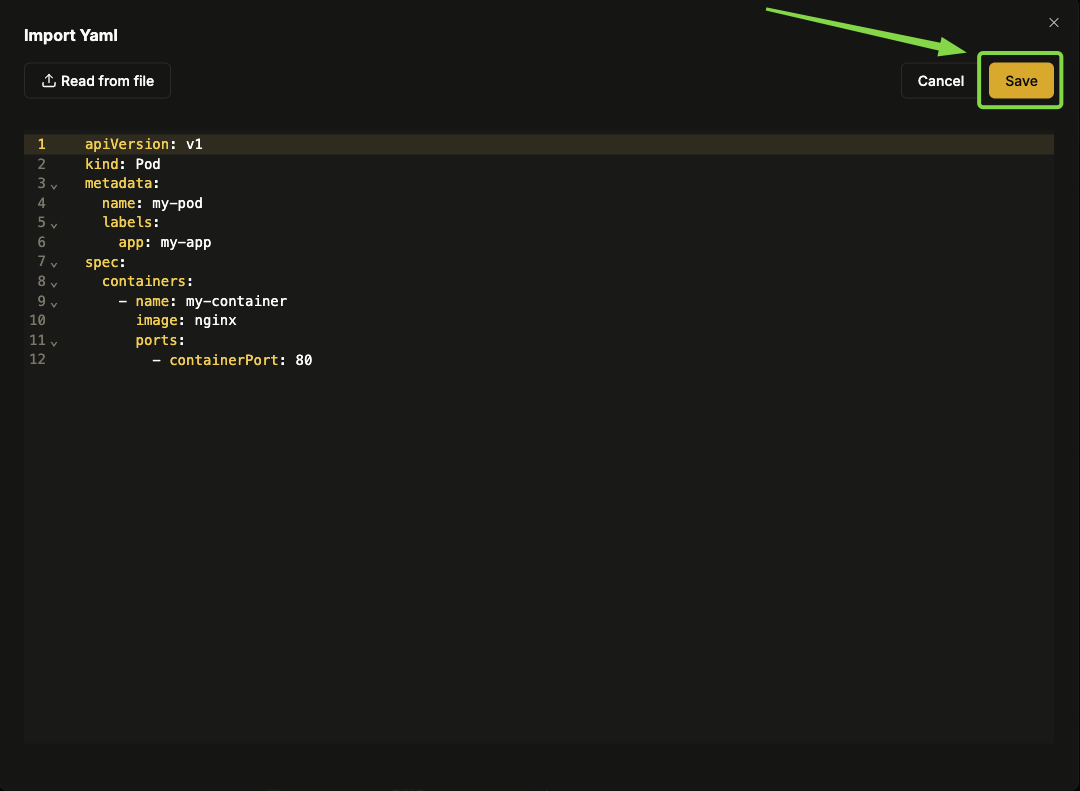 Revisão do YAML